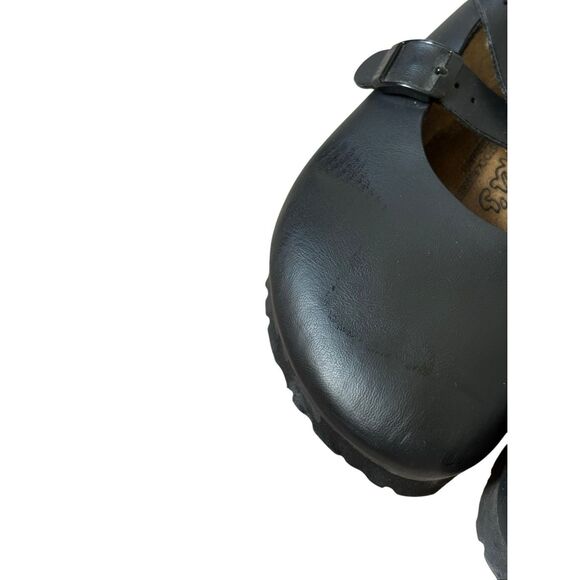 Birkenstock Birki’s Dorian Leather Slip On Clog Black size 39 Narrow Cross Strap - Picture 6 of 9